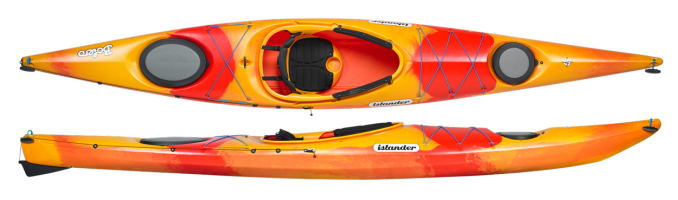 Islander Bolero 14 and Bolero 15 Touring Kayaks