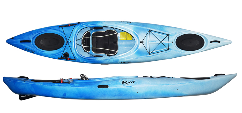 Riot Enduro 12 Stable Touring Kayak Blue/White Colour