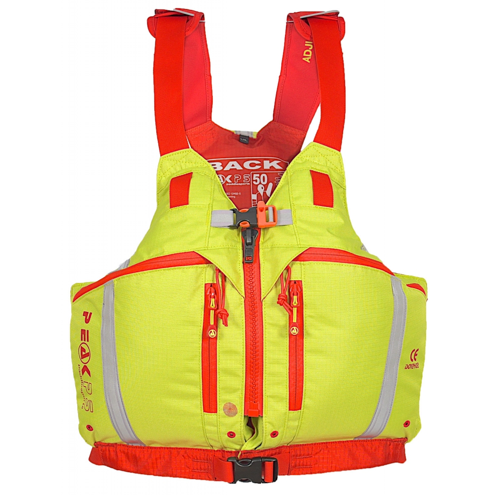 Peak Explorer Zip For River and Sea Paddling In Lime/Red For Sale At Brighton Canoes