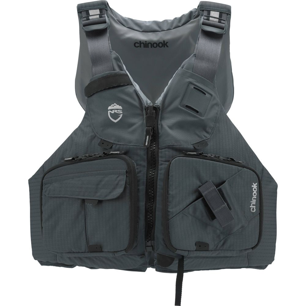 NRS Chinook Fishing Buoyancy Aid - Charcoal - Front View