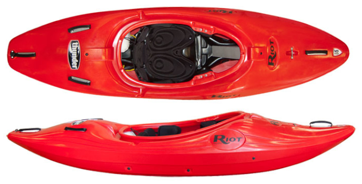 Red Riot Thunder 76 white water kayak