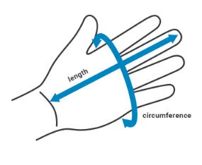 Palm Gloves & Mitts Sizing Guide